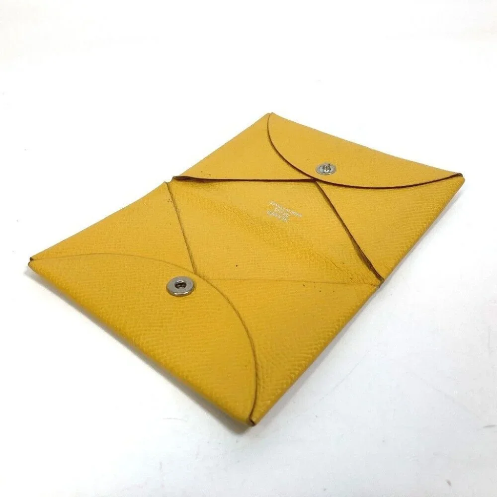 HERMES Calvi Business card holder Small leather goods Pass case Card Case - Picture 6 of 10